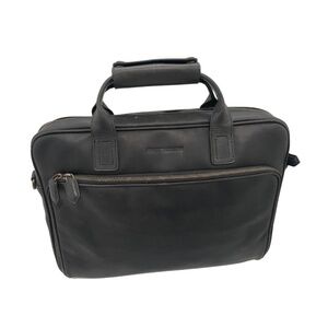 Johnston & Murphy Men's Rhodes Briefcase. Black Leather